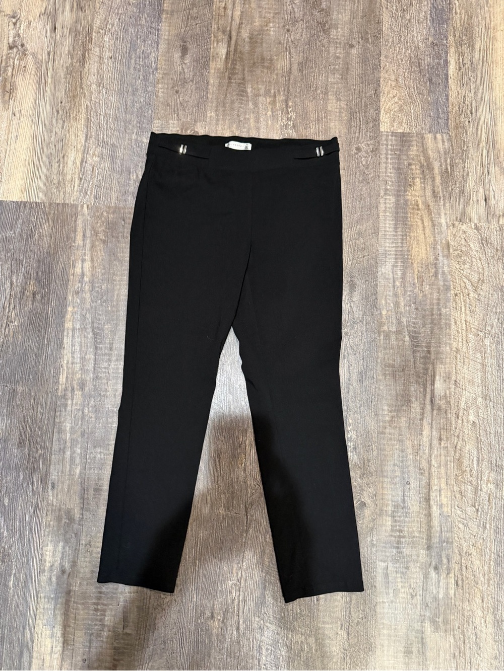 Women's Black Pull-On Slim Trousers